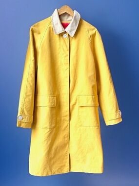Isaac Mizrahi for Target Yellow Barn Coat XL Bright Cotton Blend Spring Jacket